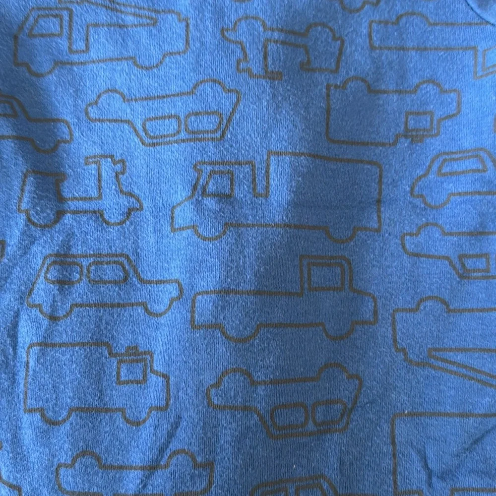 Carter’s Blue Dump Truck 2-Way Zip Footie Sleeper Baby 3M